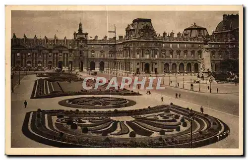 Ansichtskarte AK Paris En Flanant Place du Carrousel Dans le fond le Louvre