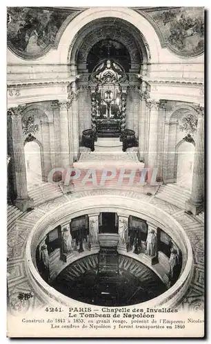 Cartes postales Paris Chapelle des Invalides Napoleon