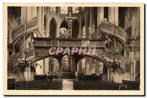 Cartes postales Paris En Flanant Interieur de St etienne du Mont Le Jube st Entinne lu Mort church (Interior)