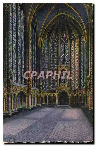 Ansichtskarte AK Paris Interieur de la Sainte Chapelle (Chapelle haute) Holy Chapel inside (Upper Chapel)