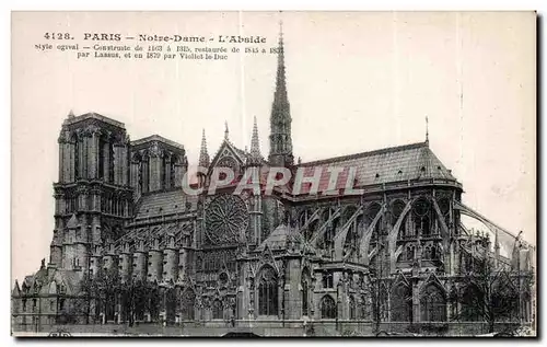 Ansichtskarte AK Paris Notre Dame L Abside