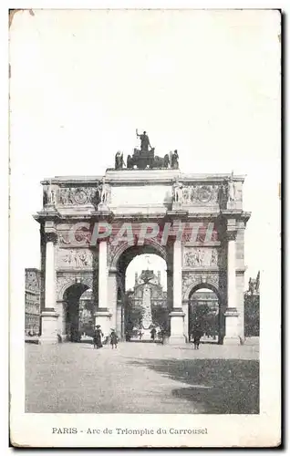 Cartes postales Paris arc de Triomphe du Carrousel