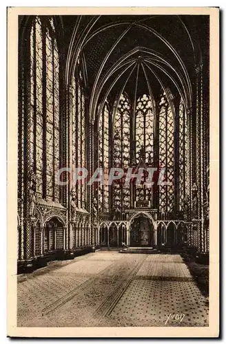 Ansichtskarte AK Paris Interieur de la Sante Chapelle (Chapelle hute) Holy Chapel Inside (upper chapel)