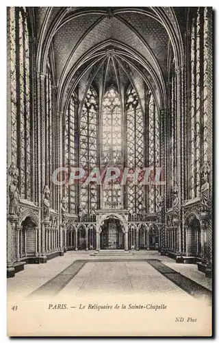 Cartes postales Paris Le Reliquaire de la Sainte Chapelle