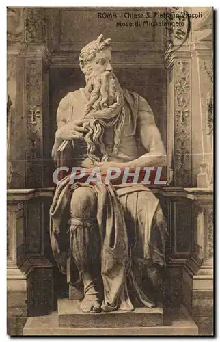 Cartes postales Roma Chiesa s Pietra in Vincoli Mose di Michelngero