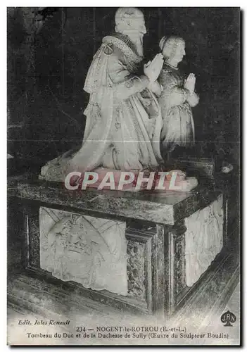 Cartes postales Nogent le Rotrou Tombeau du Due et de la Duchesse de Sully
