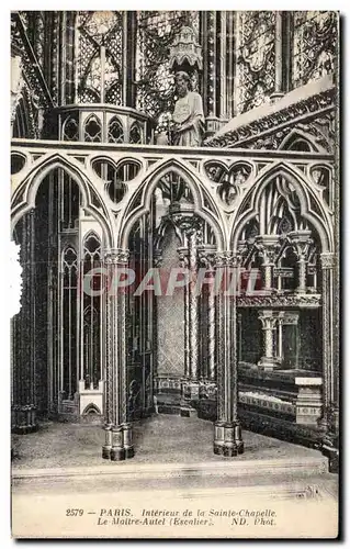 Ansichtskarte AK Paris Interieur de la Sainte Chapelle