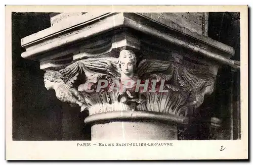 Cartes postales Paris Eglise Saint Julien le Pauvre