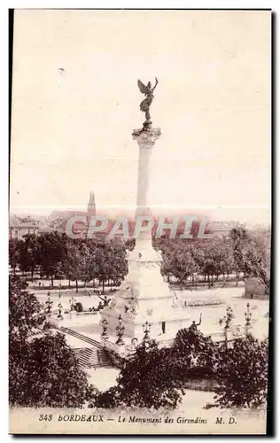 Cartes postales Bordeaux Le Mounment des Girondins