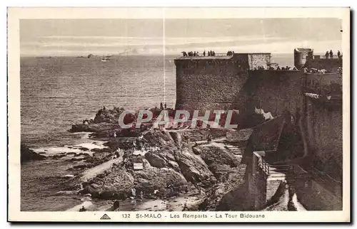 Ansichtskarte AK St Malo Les Remparts La Tour Bidouane