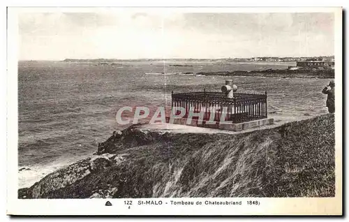 Cartes postales St Malo Tombeau de Chateaubriand