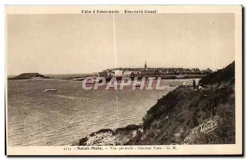 Ansichtskarte AK Saint Malo Vue Generale General View