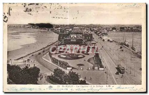 Ansichtskarte AK Saint Malo Le Casino et le Sillon