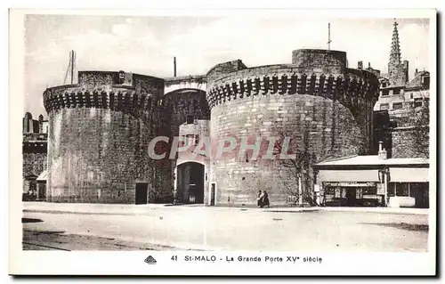 Ansichtskarte AK Saint Malo La Grande Porte XV Siecle