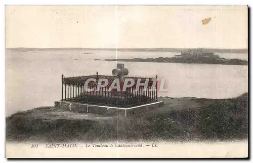 Cartes postales Saint Malo Le Tombeau de Chateaubriand