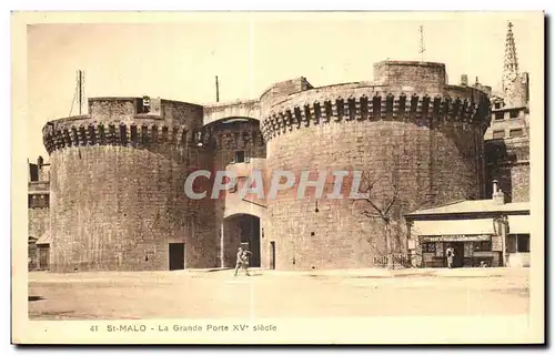 Ansichtskarte AK Saint Malo La Grande Porte XV Siecle