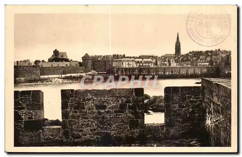 Ansichtskarte AK Saint Malo Vue Prise du Fort National