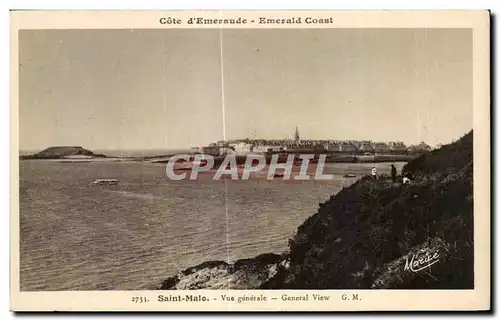 Ansichtskarte AK Saint Malo Vue Generale General View