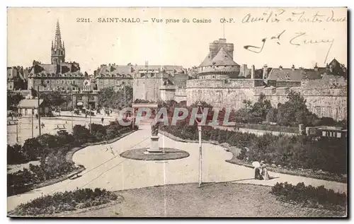 Ansichtskarte AK Saint Malo Vue Prise du Casino