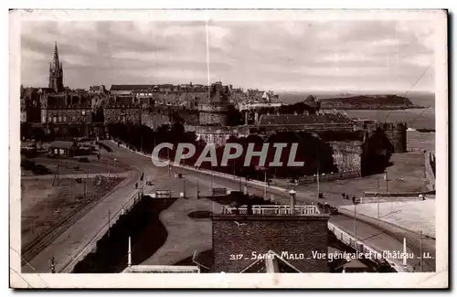 Cartes postales Saint Malo Vue Generale et le Chateau