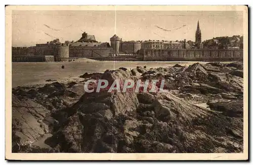 Ansichtskarte AK Cote D Emeraude Saint Malo La Ville vue du Fort National