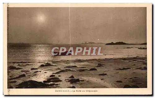 Ansichtskarte AK Saint Malo La Rade au Crepuscule