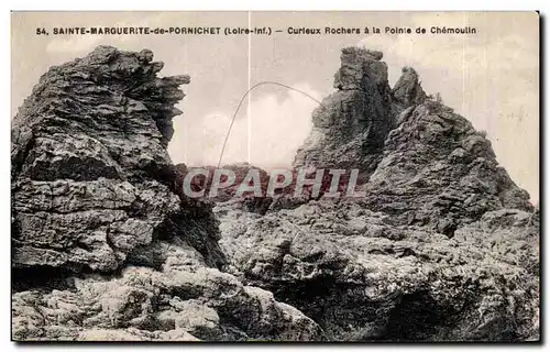 Cartes postales Sainte Marguerite de Pornichet Curleux Rochers a la pointe de Chemoulin