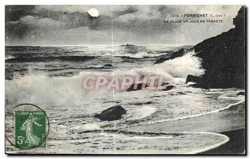 Cartes postales Pornichet La Plage Un Jour De Tempete