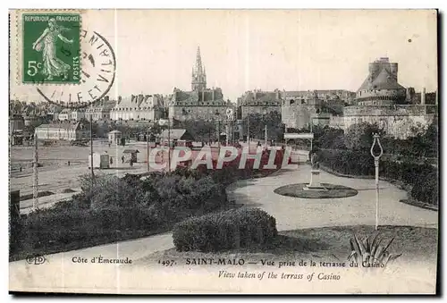 Ansichtskarte AK Cote d Emevaude Saint Malo Vue prise de la terrasse du Casino