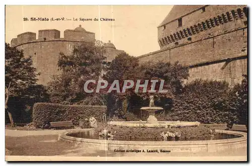 Ansichtskarte AK St Malo Le Square du Chateau