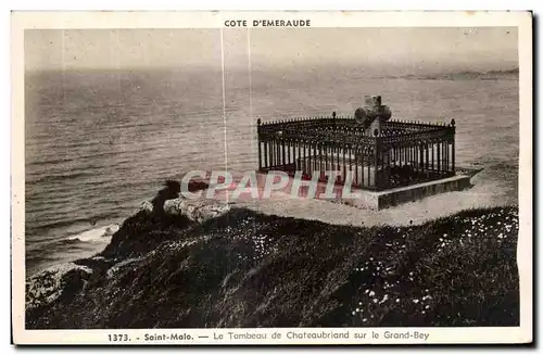 Cartes postales Cote D Emeraude Saint Malo Le Tombeau de Chateau sur le Grand Bey