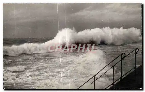 Ansichtskarte AK St Malo Tempete sur le Sillon