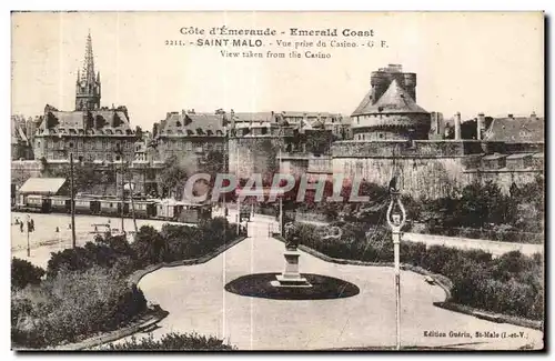 Cartes postales Cote d Emevaude Emerald Coast Saint Malo Vue prise du Casino View taken from the Casino