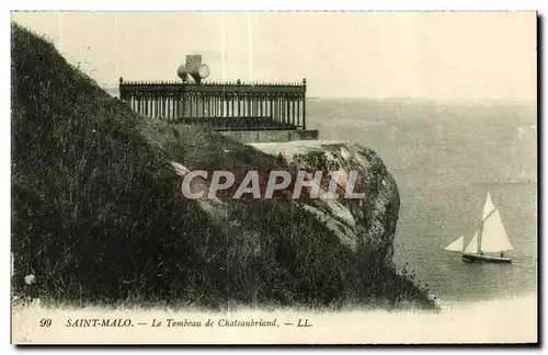 Ansichtskarte AK Saint Malo Le Tombeau de Chateaubriand