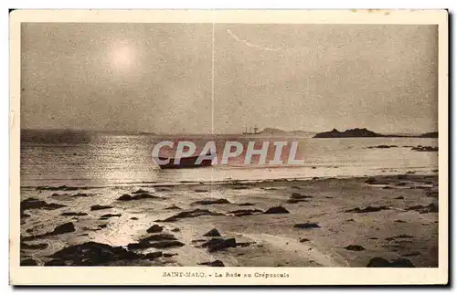 Cartes postales Saint Malo La Rade du Crepuscule