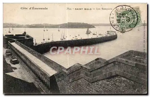 Cartes postales Saint Malo Cote D Emeraude Les Remparts