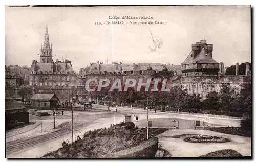 Cartes postales Saint Malo Cote d Emeraude Vue prise du Casino