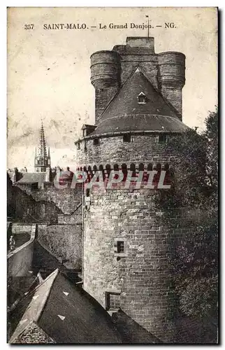 Ansichtskarte AK Saint Malo Le Grand Donjon