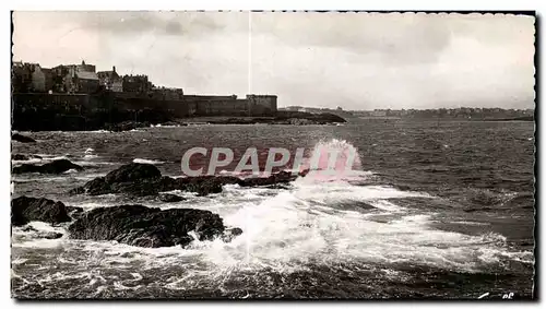 Ansichtskarte AK Sant Malo Cote D Emeraude En Bretagne Les Remparts et L Estuaire de la Rance