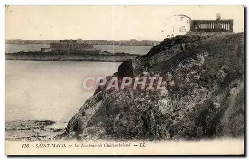 Ansichtskarte AK Saint Malo Le Tombeau de Chateaubriand