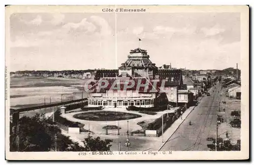 Cartes postales St Malo Le Casino La Plage