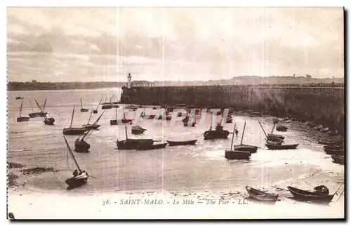 Ansichtskarte AK Saint Malo Le Mole The Pier