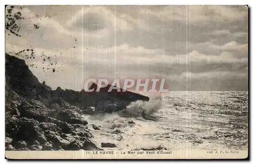 Cartes postales Le Havre La Mer par Vent D Ouest