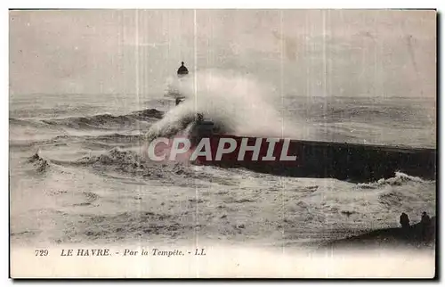 Cartes postales Le Havre Par la Tempete