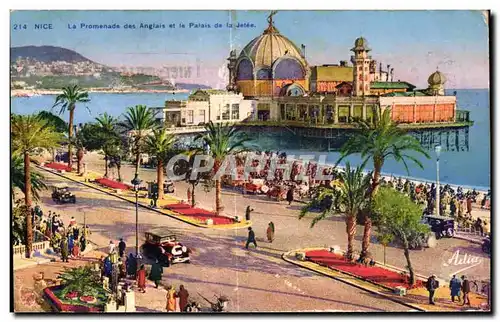 Cartes postales Nice La Promenade des Anglais et la Palais de la Jetee