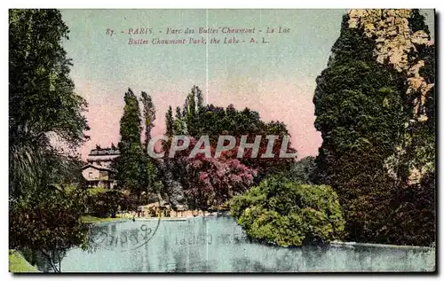 Ansichtskarte AK Paris Parc des Buttes Chaumont La lac Buttes Chaumont Parc the Lake