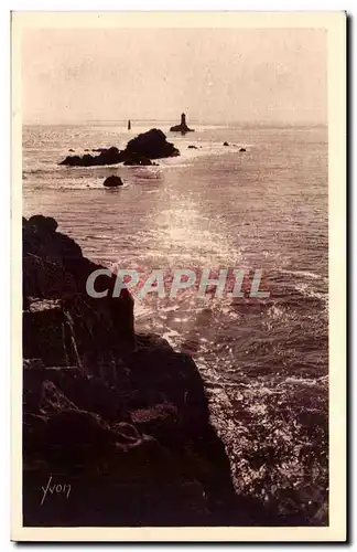 Ansichtskarte AK Ponte du Raz (Finistere) Cote Sauvage La Phare de la Vieille