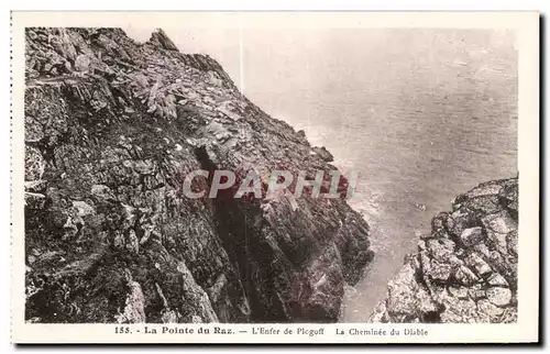 Cartes postales La Pointe du Raz l Enfer de Plogoff La Cheminee du Diable