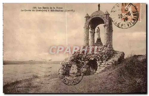 Cartes postales Les Bards de la Rance La Grotte Gralnfoley a St Suliac