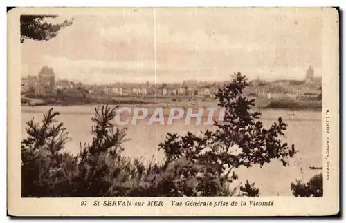 Cartes postales St Servan sur Mer Vue Generale prise de la Vicomte